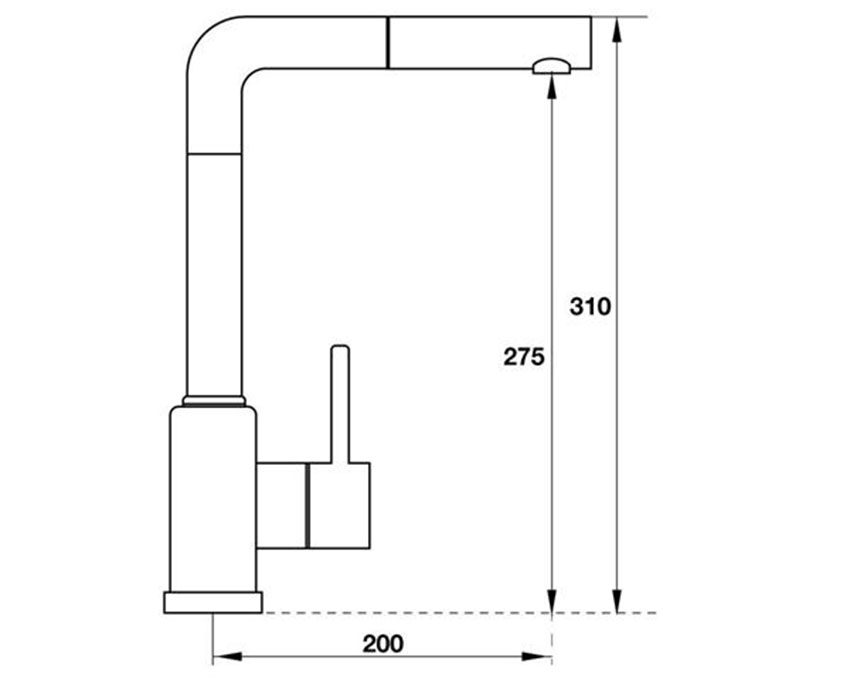 Vòi bếp Hafele Titus HT-C275 569.15.201 - Hàng chính hãng