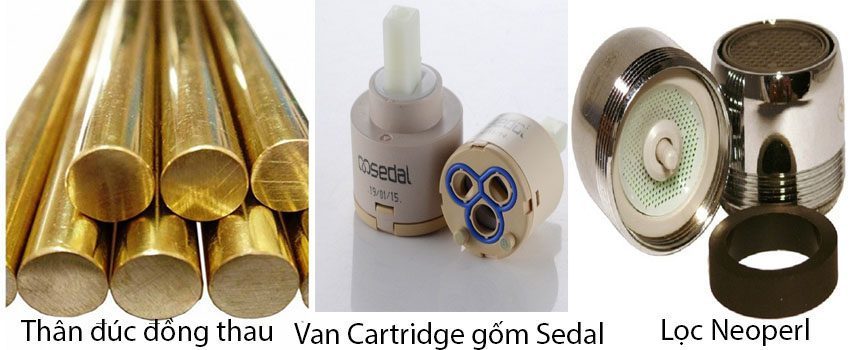 Chất liệu của Vòi chậu rửa mặt Rapido RC-01