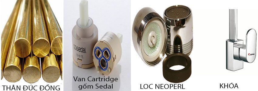 Linh kiện của Vòi sen Rapido RS-04