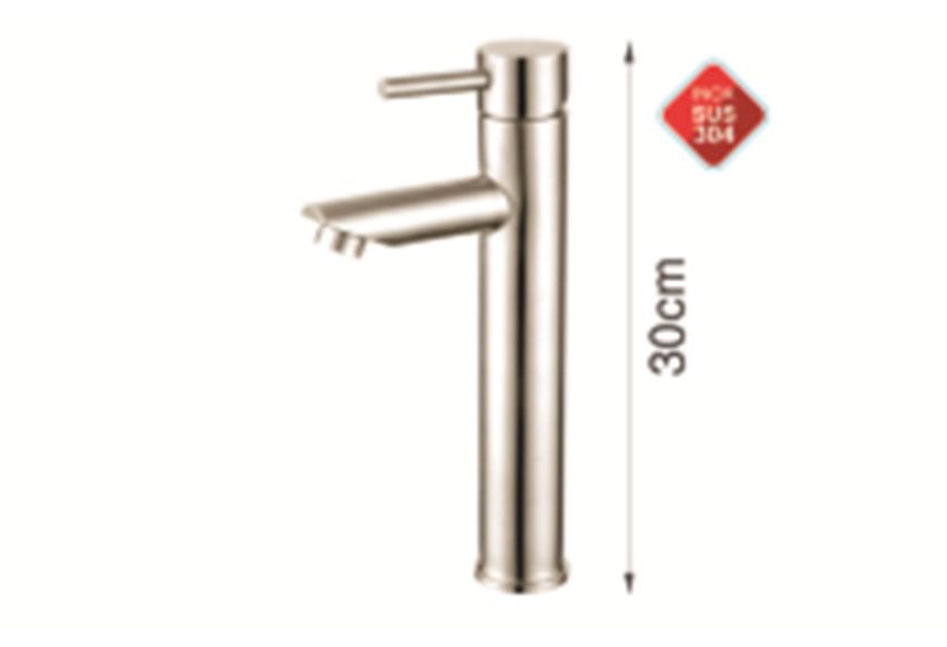 Thiết kế của vòi lavabo nóng lạnh inox Olaytoto KB-216SB