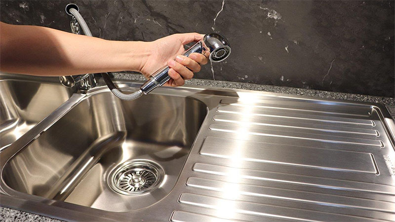 Vòi nóng lạnh dây rút Malloca K119N9 - Hàng chính hãng