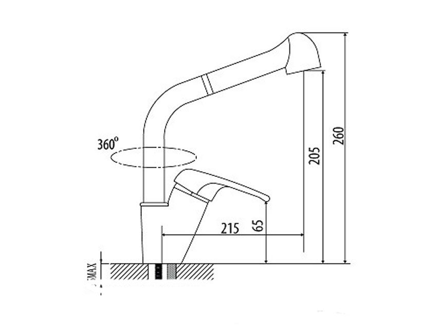 Vòi rửa bát Malloca K119 T4 - Hàng chính hãng
