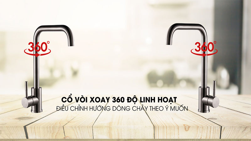 Vòi rửa chén inox Malloca K-115 XFIT - Hàng chính hãng