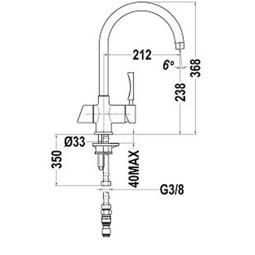 Cấu tạo của vòi chén lạnh Olaytoto KB-412