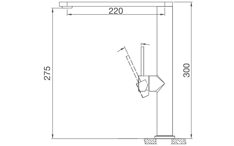 Vòi rửa chén nóng lạnh Malloca K061-SS - Hàng chính hãng