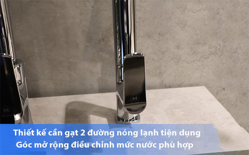 Vòi rửa chén nóng lạnh Malloca K82C - Hàng chính hãng