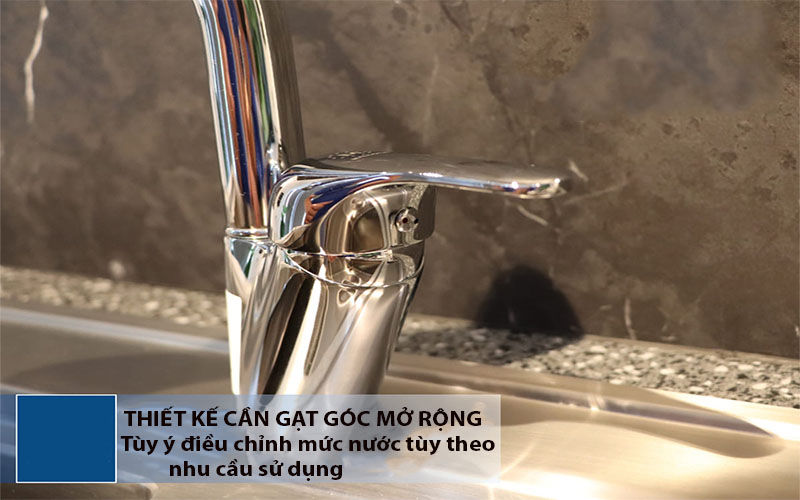 Vòi rửa chén nóng lạnh dây rút Malloca K140 - Hàng chính hãng