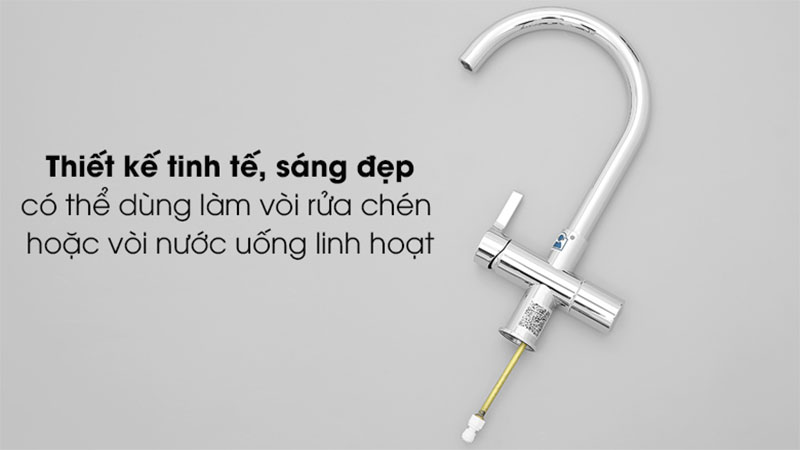 Thiết kế của Vòi rửa chén nóng lạnh tăng áp đồng Malloca K150DW 