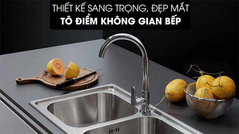 Vòi rửa chén tăng áp đồng Malloca K1603CL - Hàng chính hãng