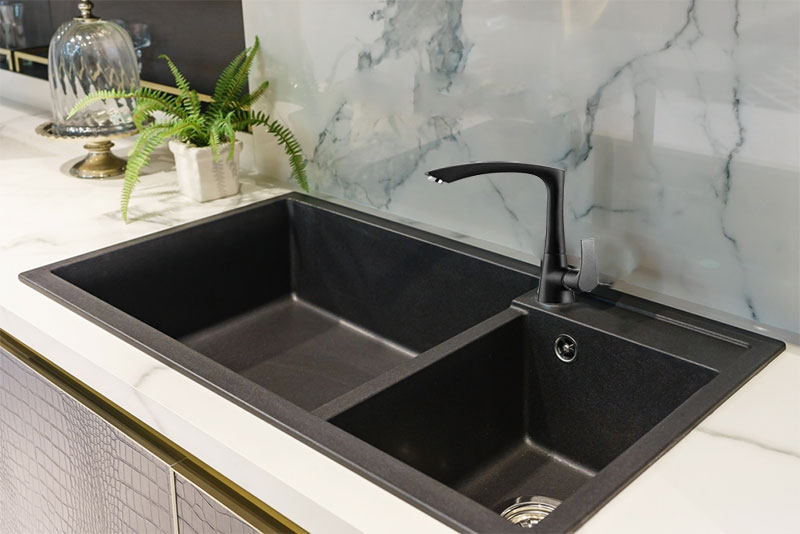 Thiết kế hiện đại, sang trọng của vòi rửa đá Kaff KF-C2