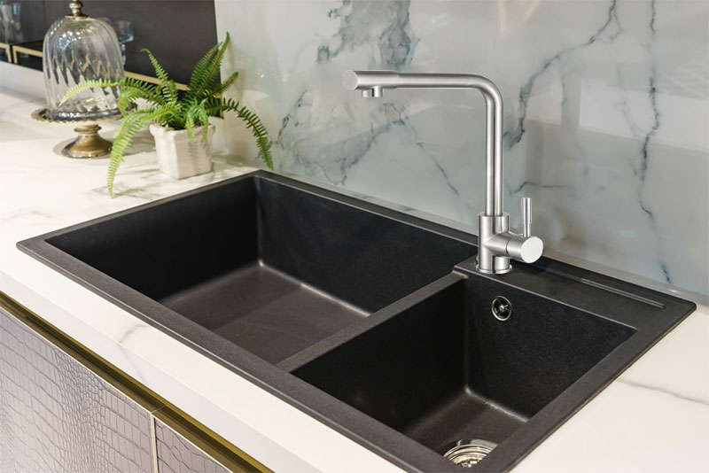 Vòi rửa nóng lạnh Inox Kaff KF-FC8327X - Hàng chính hãng