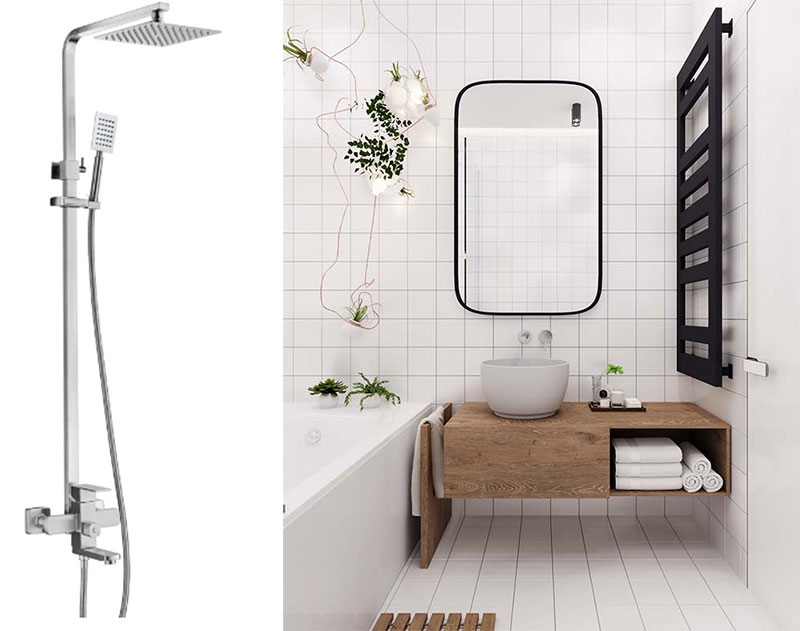 Vòi sen Inox KAFF KF-SH8101 - Hàng chính hãng