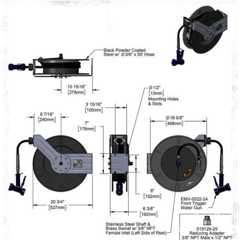 Vòi xịt sàn T&S 5HR-232-01-A - Hàng chính hãng