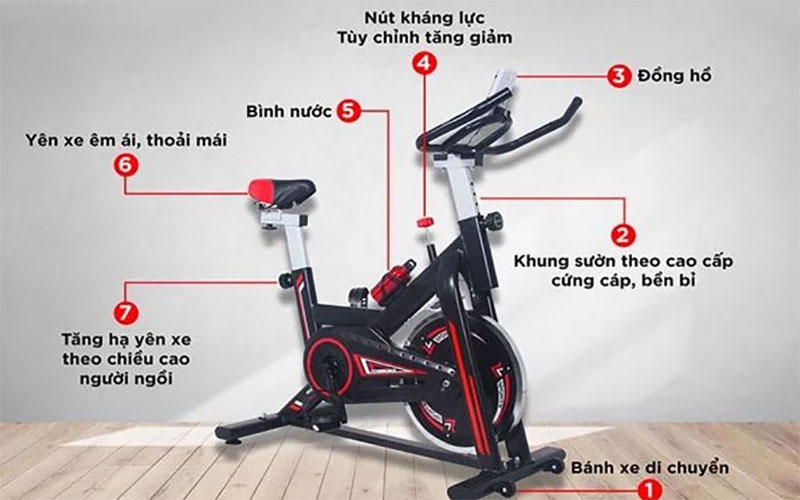 Xe đạp tập thể dục Air Bike MK-226 - Hàng chính hãng