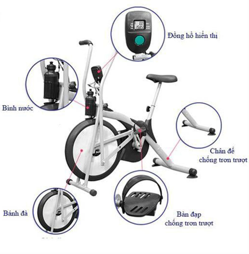 Xe đạp tập thể dục Airbike Galen G016 - Hàng chính hãng