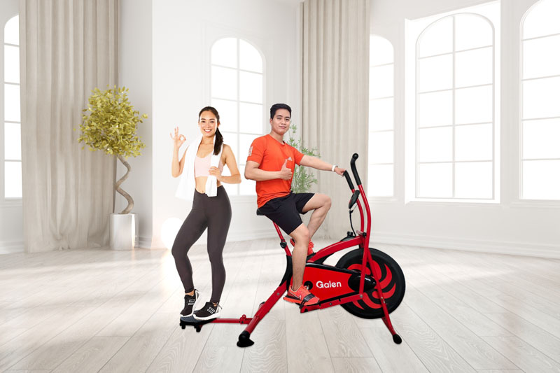 Có đi kèm đĩa xoay 360 độ nên có thể tập 2 người cùng lúc