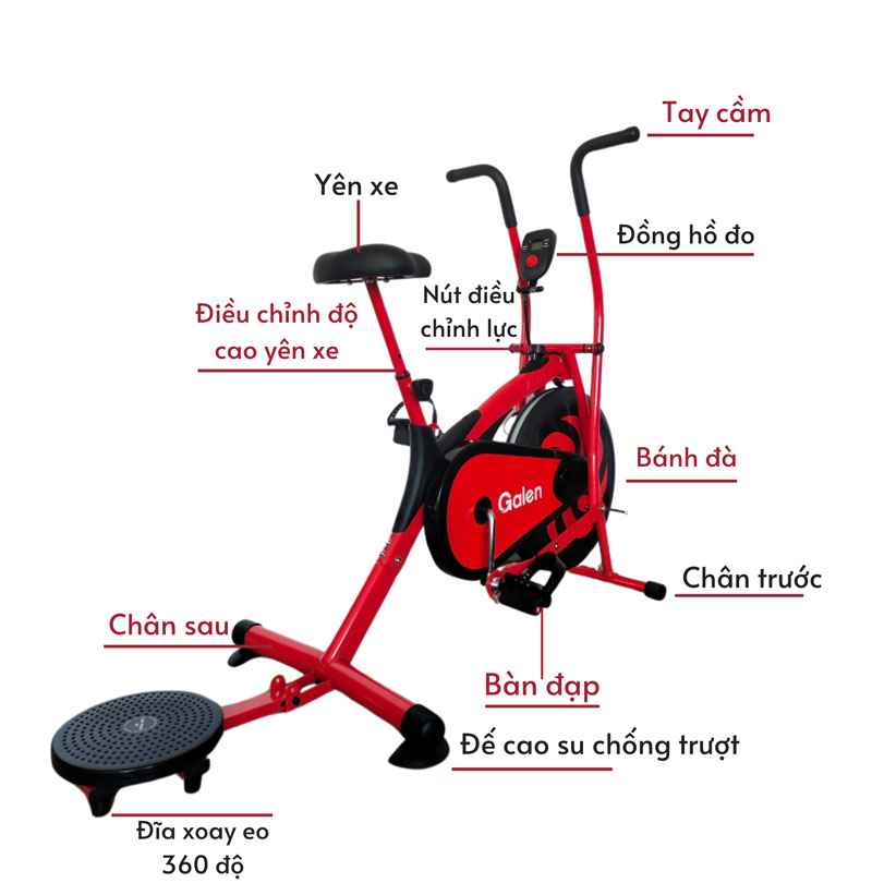 Xe đạp tập thể dục Galen G021
