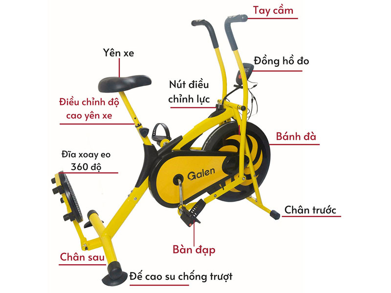 Xe đạp tập thể dục Galen G022 - Hàng chính hãng