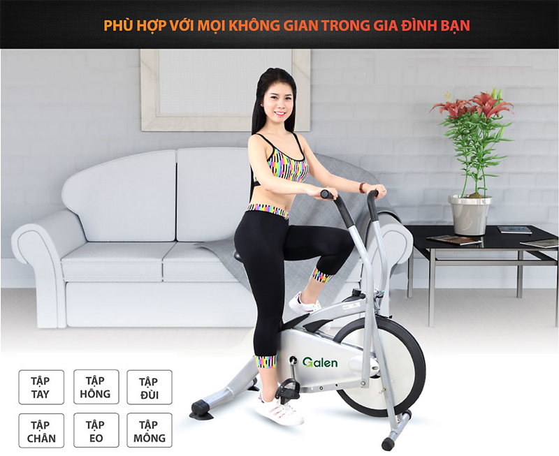Xe đạp tập thể dục Airbike Galen G015 - Hàng chính hãng