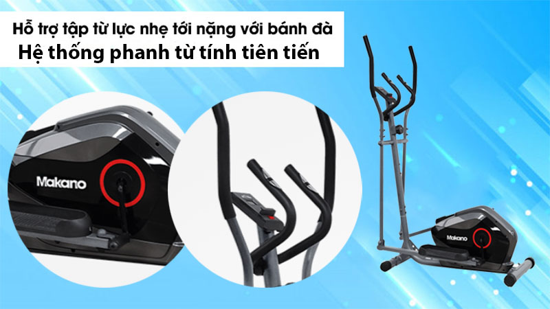 Xe đạp tập thể dục toàn thân Makano MT202 - Hàng chính hãng