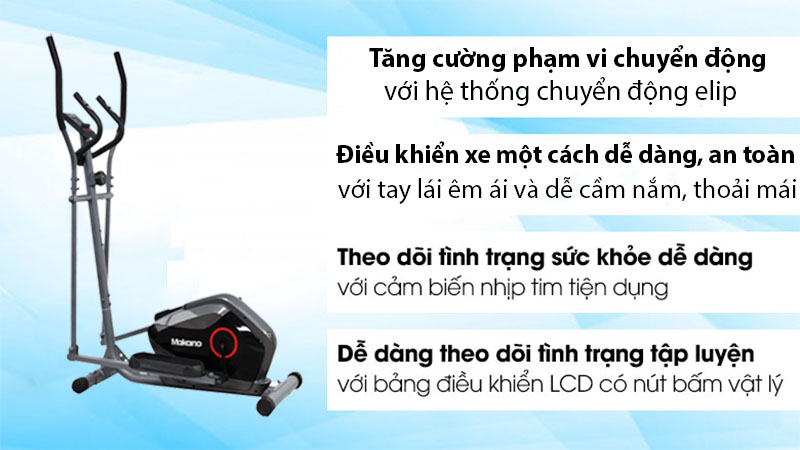 Xe đạp tập thể dục toàn thân Makano MT202 - Hàng chính hãng