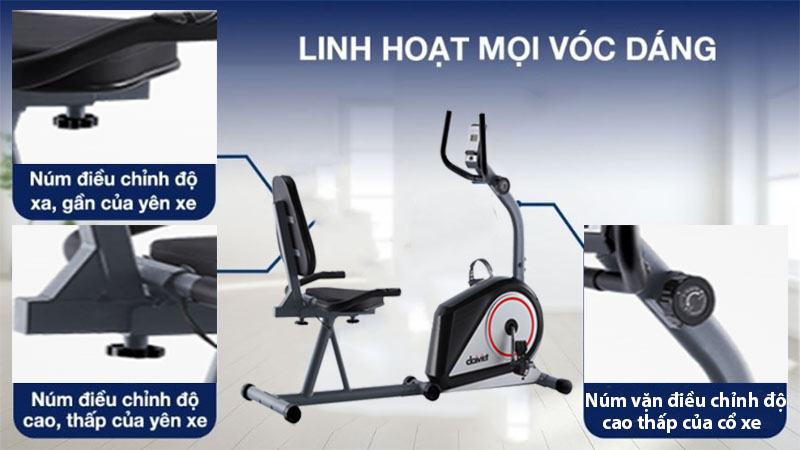 Xe đạp thể dục trong nhà Đại Việt VT101 - Hàng chính hãng