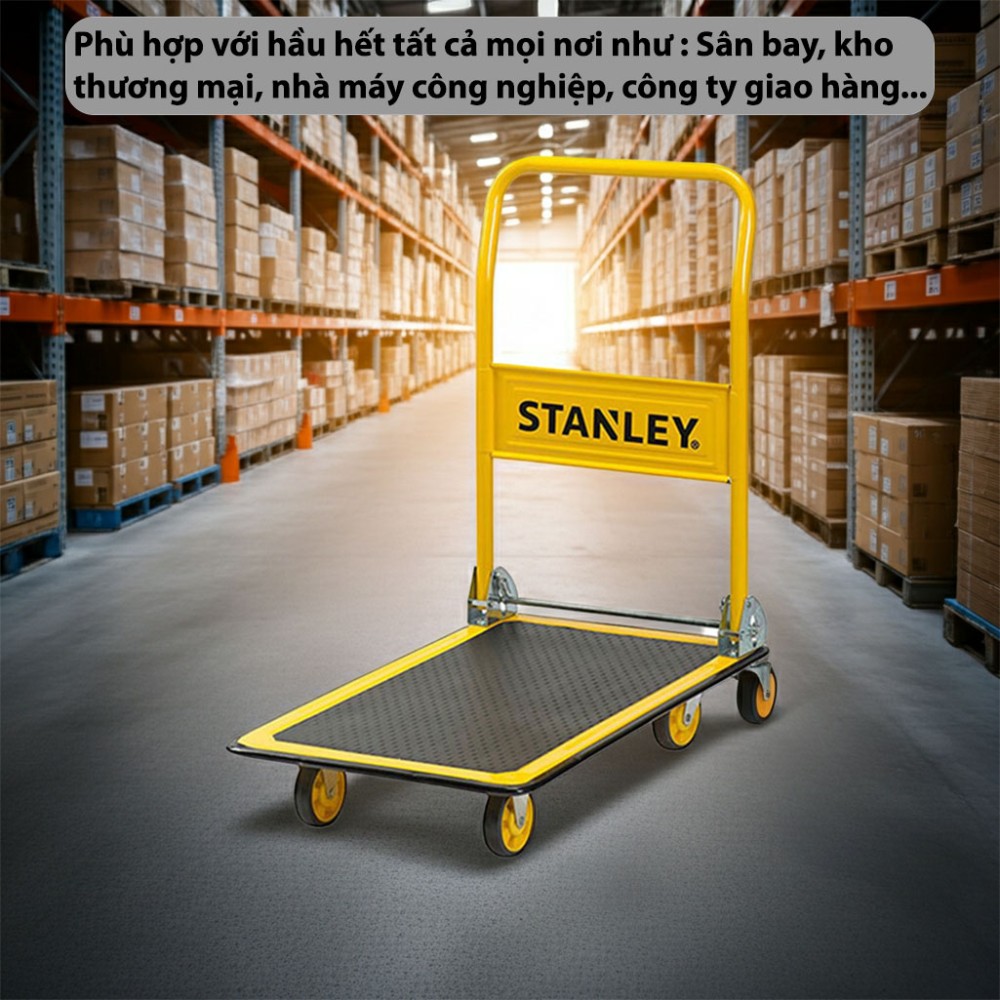 Xe đẩy hàng 4 bánh Stanley PC527 - Hàng chính hãng