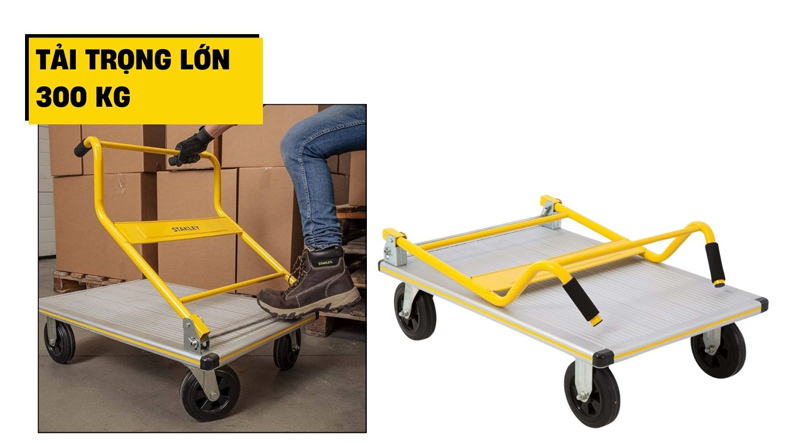 Xe đẩy hàng 4 bánh Stanley SXWTI-PC512 - Hàng chính hãng