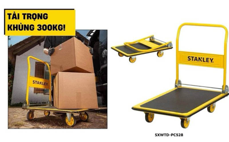 Xe đẩy hàng 4 bánh Stanley SXWTD-PC528 - Hàng chính hãng