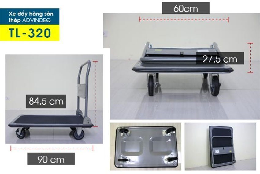 Xe đẩy hàng Advindeq TL-320 - Hàng chính hãng
