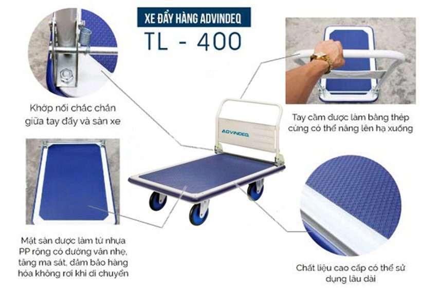 Xe đẩy hàng Advindeq TL-400 - Hàng chính hãng