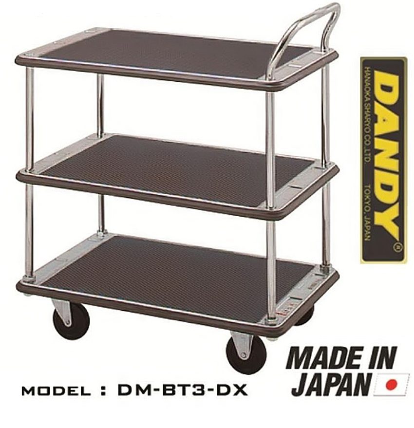 Xe đẩy hàng 3 tầng Dandy DM-BT3-DX - Hàng chính hãng