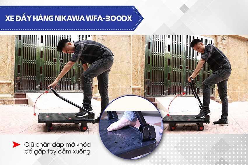 Chức năng của xe đẩy hàng Nikawa WFA-300DX