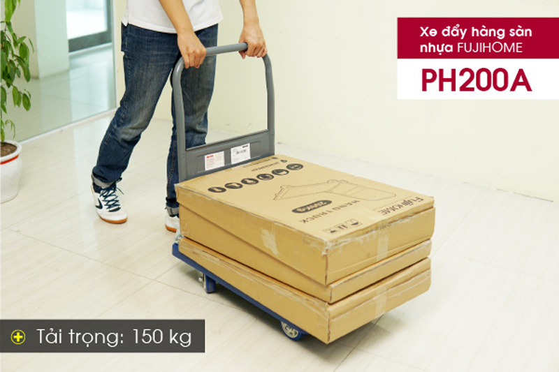 Tải trọng 150 Kg, phù hợp sử dụng trong ngành kho vận thương mại, sân bay,...