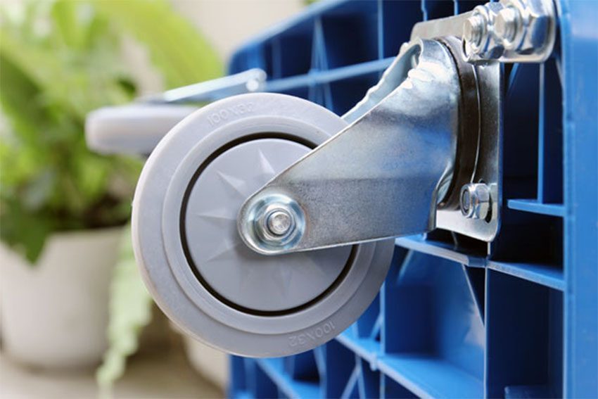 Bánh xe của xe đẩy hàng sàn nhựa Advindeq PT-150