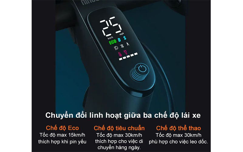 Chế độ hoạt động của Xe điện Scooter Segway Ninebot F40