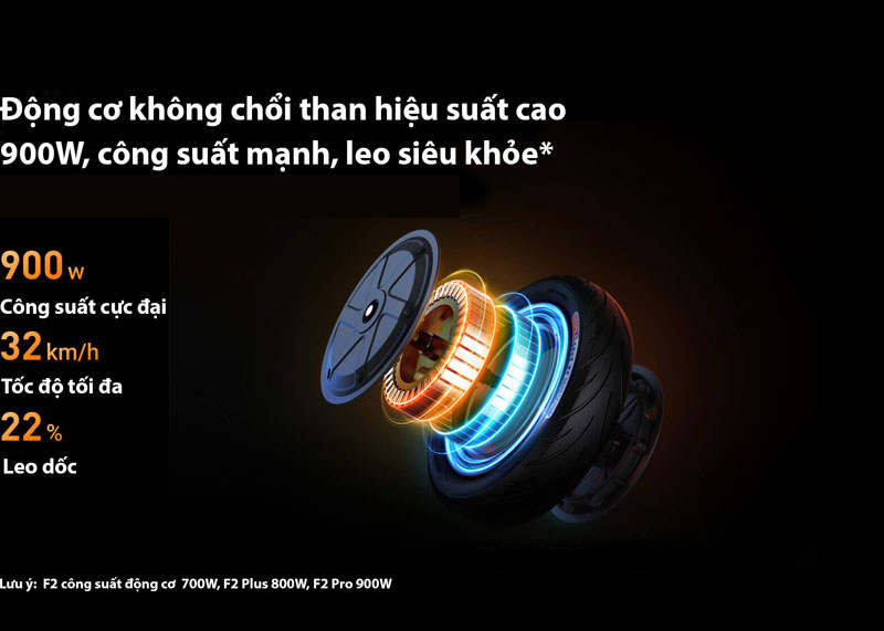 Xe điện Scooter Segway Ninebot F2 - Hàng chính hãng