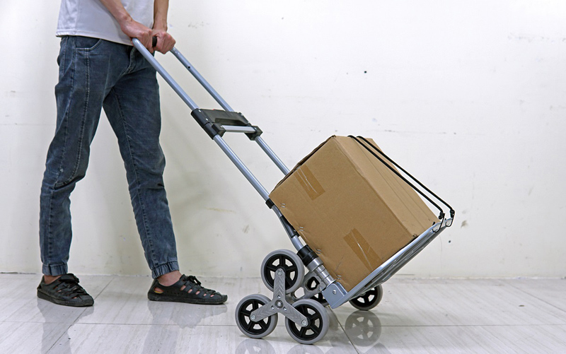 Xe kéo đẩy leo cầu thang 6 bánh rút gọn FujiHome CC-6120 - Hàng chính hãng