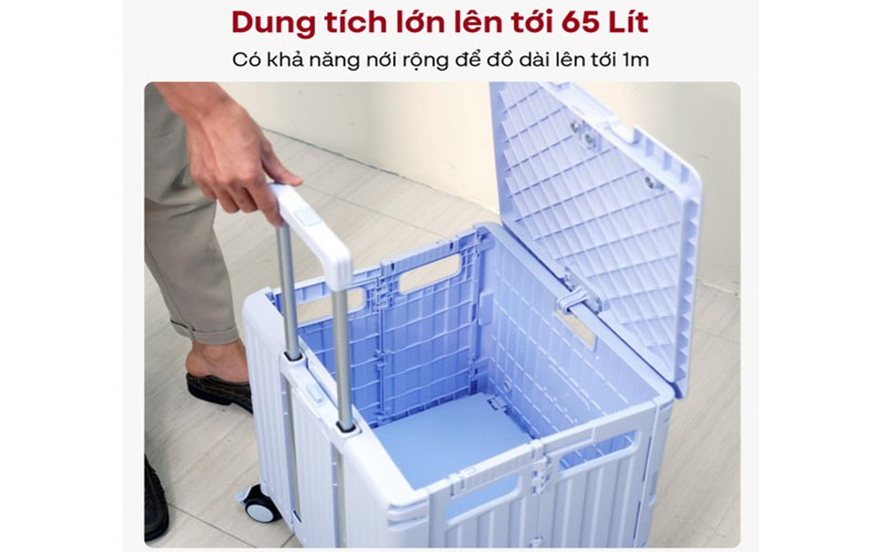 Xe kéo hàng đi chợ rút gọn Fujihome PT-45F - Hàng chính hãng