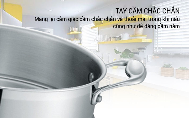 Thiết kế tay cầm của Xửng hấp inox PoongNyun WTPIH-ST24C