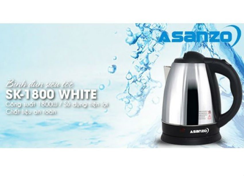 Bình Đun Siêu Tốc Asanzo SK-1800 - Hàng chính hãng