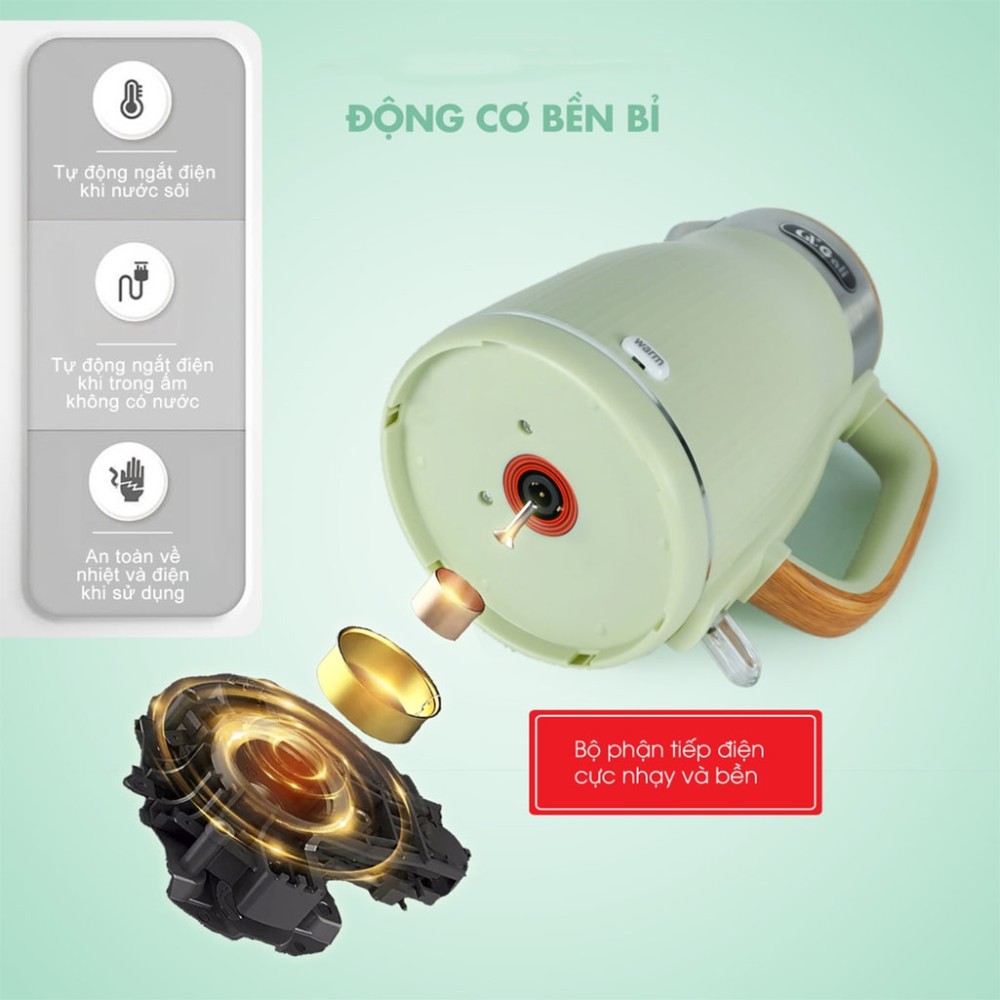 Ấm siêu tốc giữ ấm Gali GL-18F NEW - Hàng chính hãng