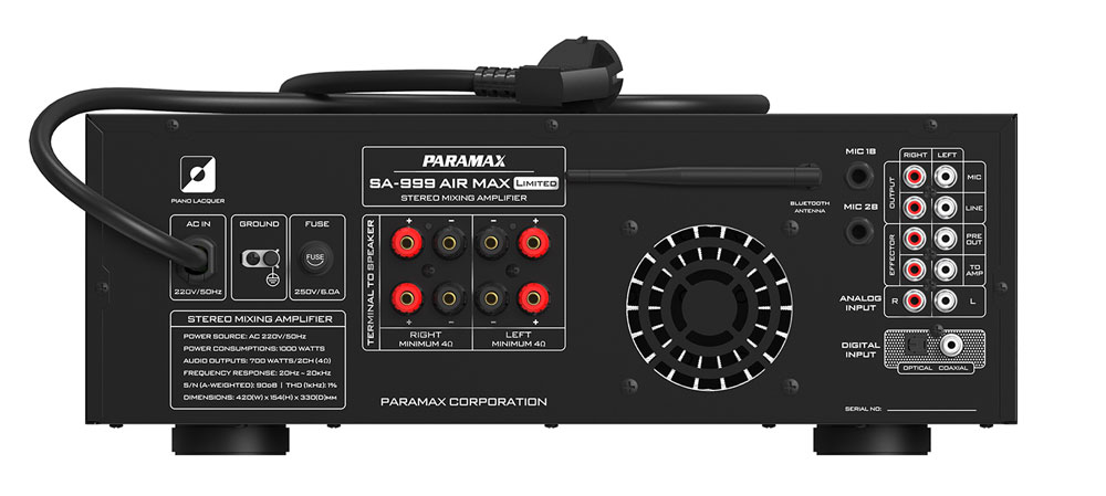Amply karaoke Paramax SA-999XP - Hàng chính hãng
