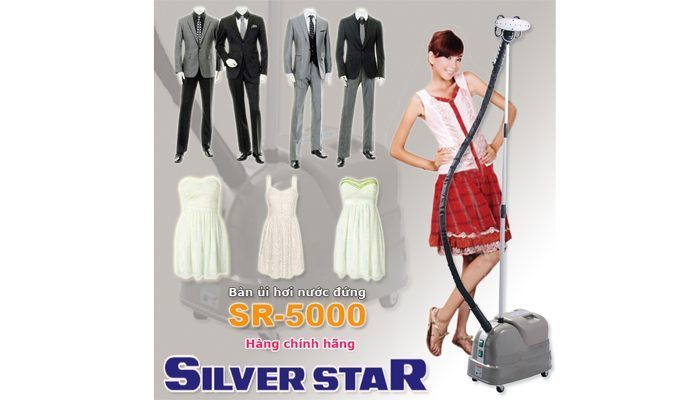Bàn ủi hơi nước đứng công nghiệp Silver Star SR-5000-1350W - Hàng chính hãng