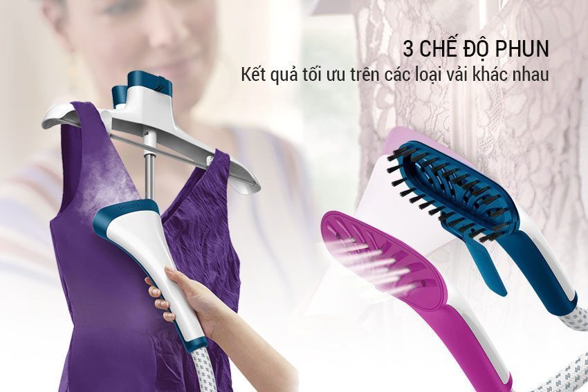 Bàn ủi hơi nước đứng Philips GC514 có 3 chế độ phun