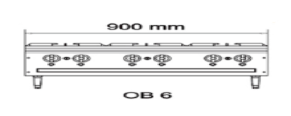 Bếp Âu 6 họng Berjaya OB6 - Hàng chính hãng