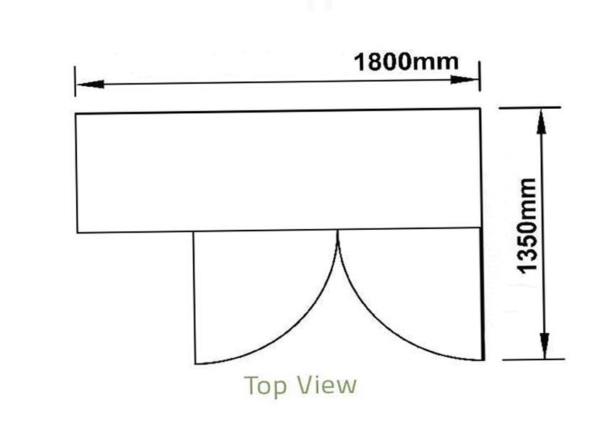 Bàn mát Berjaya 2 cánh 1,8m BS 2DC6/C - Hàng chính hãng