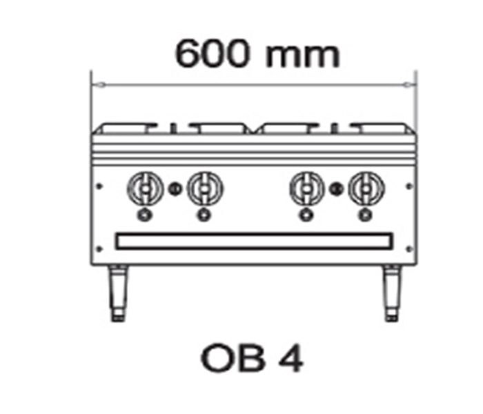 Bếp âu 4 họng Berjaya OB4 - Hàng chính hãng