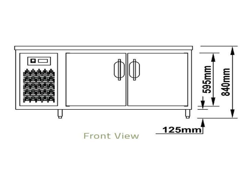 Bàn mát Berjaya 2 cánh 1,8m BS 2DC6/C - Hàng chính hãng