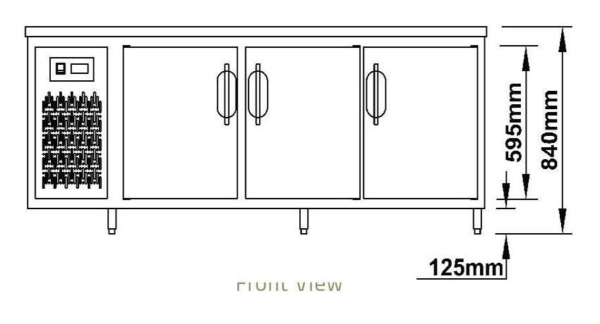 Bàn mát 3 cánh Berjaya BS 3DC7/C 2,1m - Hàng chính hãng